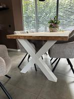 Mooie Eiken tafel 160x100x77 lxbxh, Huis en Inrichting, Tafels | Eettafels, Ophalen, 50 tot 100 cm, Zo goed als nieuw, Vijf personen of meer