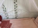 Wit metalen eenpersoons kinderbed (meisje) te koop!, Ophalen, 90 cm, Eenpersoons, Wit