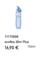Tupperware 750 ml fles per stuk, Ophalen of Verzenden, Nieuw