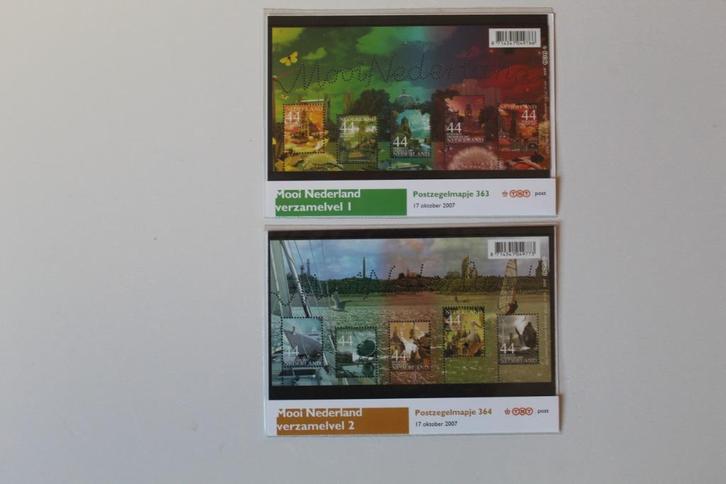 Postzegelmapjes 363 en 364 – mooi Nederland – okt.2007, Postzegels en Munten, Postzegels | Nederland, Postfris, Na 1940, Verzenden
