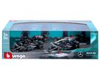 Bburago Mercedes AMG F1 - 4 auto's set / Schaal 1:43 / NIEUW, Overige merken, Auto, Nieuw, Ophalen of Verzenden