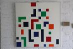 Gouache Proza 1 van Paul Combrink. Geometrische voorstelling, Antiek en Kunst, Kunst | Schilderijen | Abstract, Ophalen of Verzenden