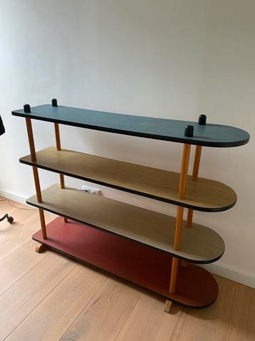 Vintage Houten Stokkenkast - Wandrek - jaren ‘60 beschikbaar voor biedingen
