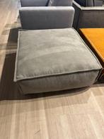 Hocker stof blauw/grijs nieuw, Ophalen, 125 cm of meer, Nieuw, Stof