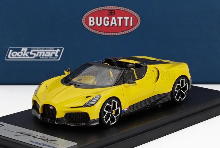 Looksmart 1:43 Bugatti Mistral Molsheim Yellow, Hobby en Vrije tijd, Modelauto's | 1:43, Nieuw, Auto, Overige merken, Ophalen of Verzenden