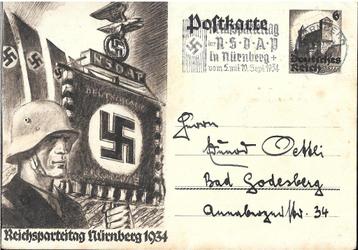 Propagandakaart Reichsparteitag 1934 