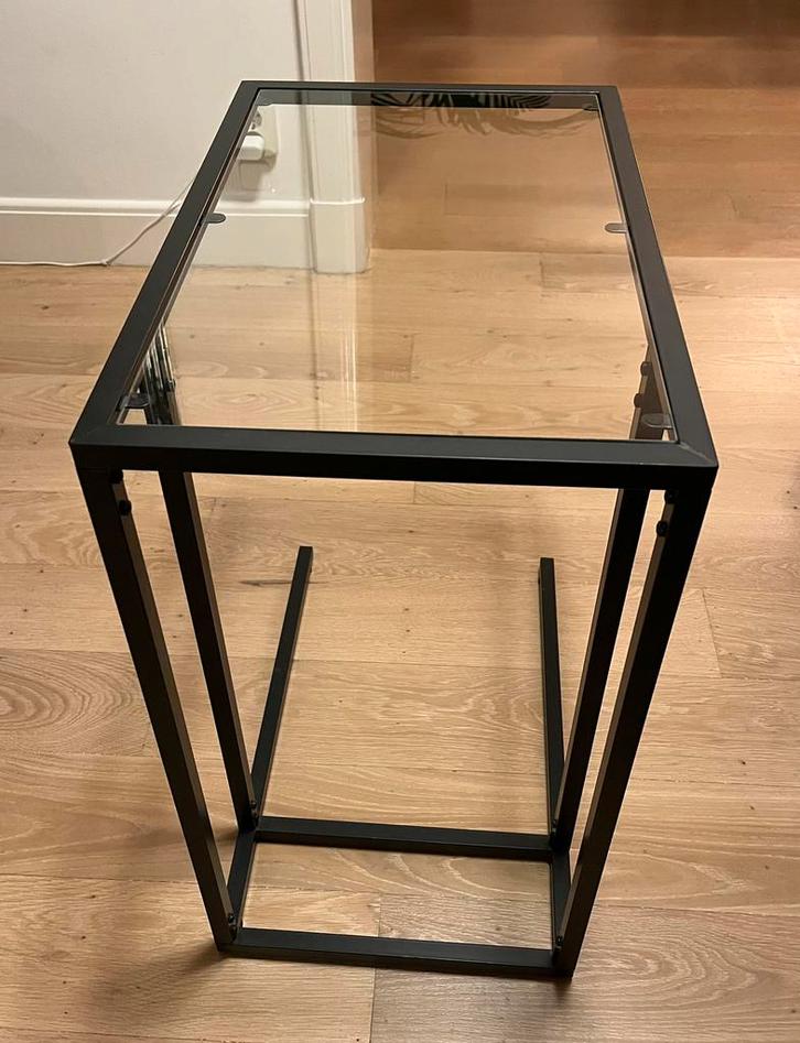 IKEA Vittsjo - bijzettafel/ laptophouder, Huis en Inrichting, Tafels | Bijzettafels, Zo goed als nieuw, Rond, 45 tot 60 cm, Minder dan 55 cm