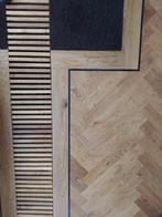 +/- 15m2 massief 18mm eiken visgraat vloer (6,8 x 49cm), Nieuw, Minder dan 50 cm, Vloerdelen of -planken, 10 m² of meer