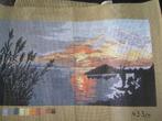 NIEUW stramien Zonsondergang in het water 433/9. Verkoop DMC, Ophalen of Verzenden, Nieuw, Handborduren, Onderdeel of Toebehoren