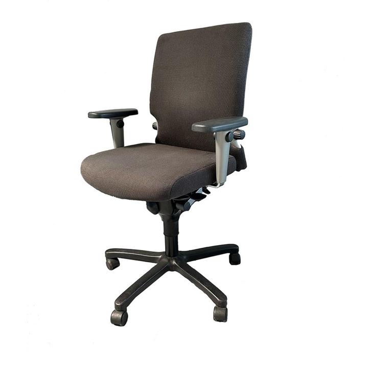 Haworth Comforto 77 Bureaustoel Antraciet, Huis en Inrichting, Bureaustoelen, Gebruikt, Bureaustoel, Grijs, Ophalen of Verzenden