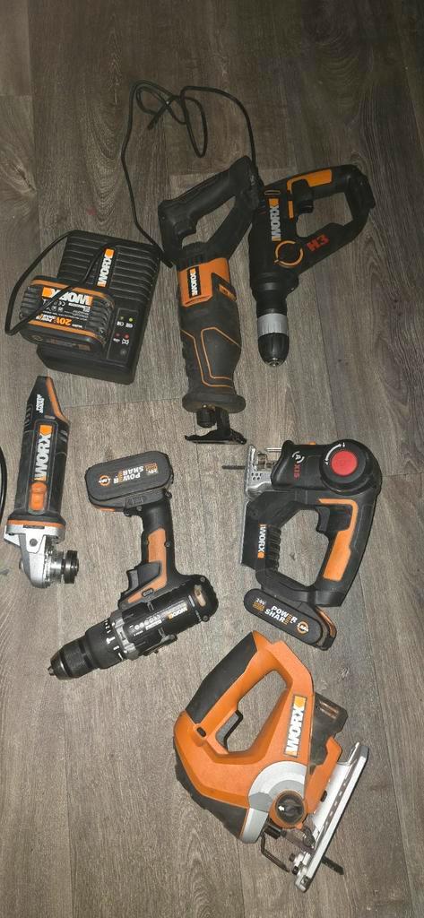 Complete Workx Gereedschapset - 20V Powershare, Doe-het-zelf en Verbouw, Gereedschap | Overige machines, Ophalen of Verzenden