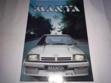 Partij 4x Opel Manta brochures/folders/Broschüren/catalogues beschikbaar voor biedingen