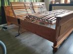 Grenen bed 180x200 los gratis. Samen met Lattenbodems €40., Ophalen, Bruin, Tweepersoons, 180 cm