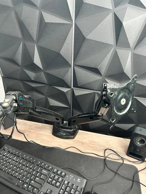 HUANUO dual monitor stand standaard, Computers en Software, Monitoren, Zo goed als nieuw, Ophalen of Verzenden