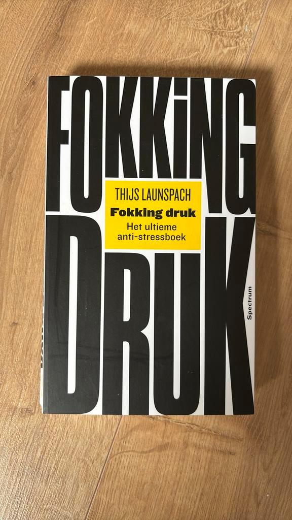 Thijs Launspach - Fokking druk, Boeken, Psychologie, Zo goed als nieuw, Ophalen of Verzenden