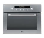 Combimagnetron Whirlpool AMW 503/IX, Witgoed en Apparatuur, Ovens, Gebruikt, Oven met grill, Inbouw, Draaiplateau
