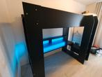 Hoogslaper met bureau en ledverlichting., Ophalen, Eenpersoons, Zo goed als nieuw, 90 cm