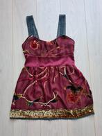 Hale Bob top M 38 bordeaux rood zijde boho chique ibiza, Maat 38/40 (M), Ophalen of Verzenden, Zo goed als nieuw, Zonder mouw