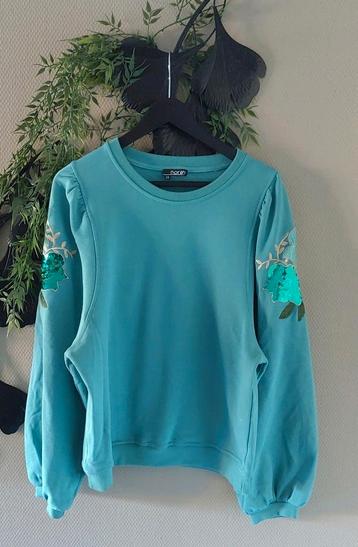NORAH Trui turqoise+print M/L 🙂 beschikbaar voor biedingen