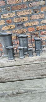 Tinnen maatbekers (11 stuks), Antiek en Kunst, Ophalen of Verzenden