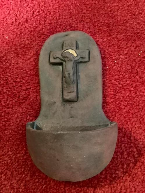 Religie ❤️ antiek zeldzaam wijwatervat wijwaterbakje, Antiek en Kunst, Antiek | Religie, Ophalen of Verzenden