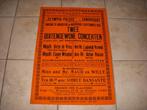 Aankondiging Olympia Palace Zandvoort concerten 1915 !!, Ophalen of Verzenden, Gebruikt, A1 t/m A3, Muziek
