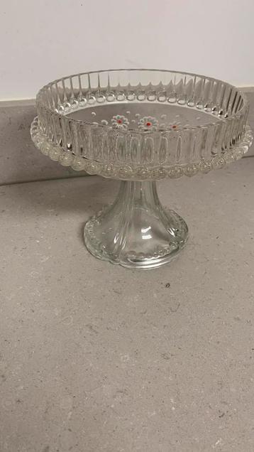 Vintage Walther Glas Taartplateau fruitschaal beschikbaar voor biedingen