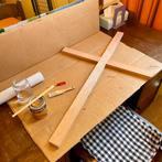 Houten kruis handgemaakt, Ophalen