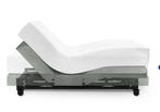 Seniorenbed 100x200 electrisch merk Aldenhuijsen, Ophalen, Eenpersoons, Beige, Odern
