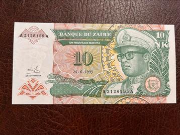 Zaire tien makuta 1993 UNC beschikbaar voor biedingen