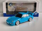 1:18 Solido Porsche 911 Carrera RS Clubsport 993 Riviera Bl., Hobby en Vrije tijd, Modelauto's | 1:18, Ophalen of Verzenden, Zo goed als nieuw