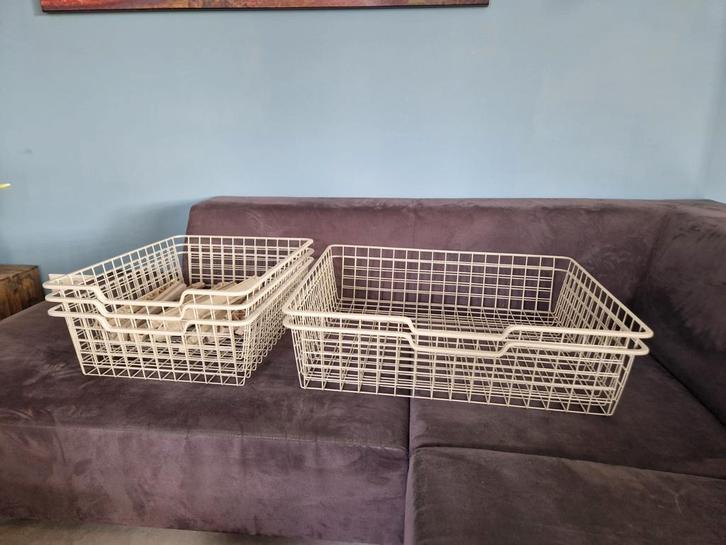 5 draadmanden komplement voor pax kast Ikea, Huis en Inrichting, Woonaccessoires | Schalen en Manden, Zo goed als nieuw, Mand