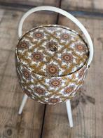 Vintage opberger naaimandje met vakverdeling jaren ‘70, Antiek en Kunst, Curiosa en Brocante, Ophalen of Verzenden