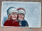 illustrator Karl Feiertag, 2 meisjes in klederdracht, 1922, Verzamelen, Ansichtkaarten | Themakaarten, Ophalen of Verzenden, 1920 tot 1940
