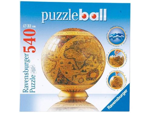 3D PUZZEL globe historische wereld map puzzelbal 540 stuks, Hobby en Vrije tijd, Denksport en Puzzels, Nieuw, Rubik's of 3D-puzzel