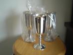 3 Verzilverde Drinkbekers, Ophalen of Verzenden, Zilver