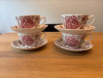 Johnson Brother rose chintz kopjes beschikbaar voor biedingen