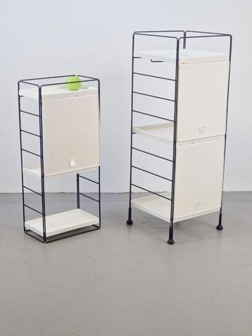 Set 2 vintage Songa wire rek wit modular wandmeubel '90 ikea beschikbaar voor biedingen
