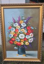 Schilderij bloemen stilleven kunstwerk, Antiek en Kunst, Ophalen of Verzenden