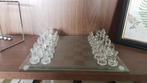 Glazen schaakspel, Een of twee spelers, Gebruikt, Ophalen of Verzenden