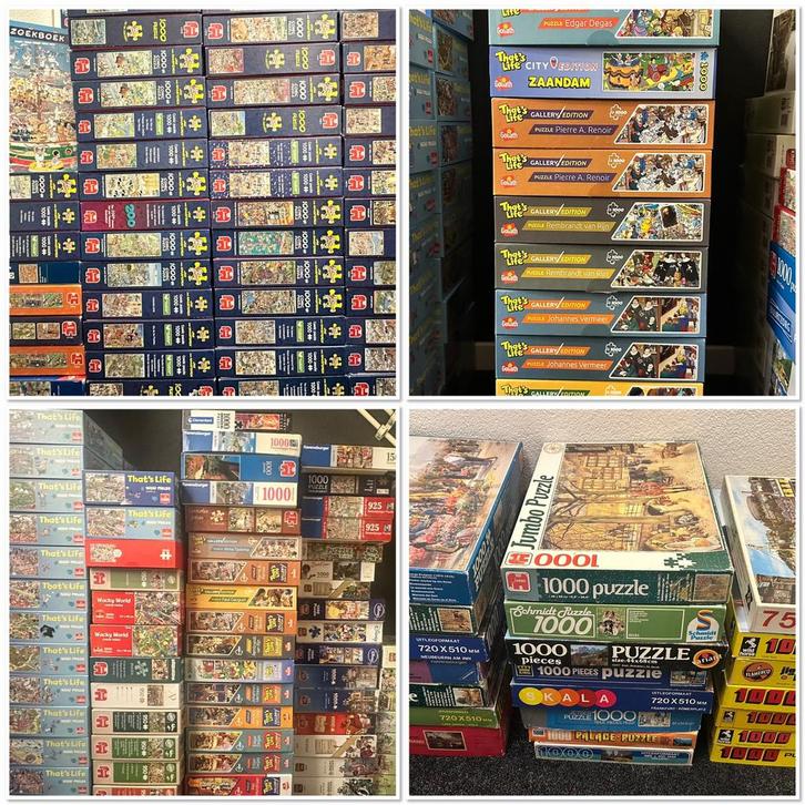 Heel veel puzzels 🤩 Jan van Haasteren - That’s Life - Jumbo, Hobby en Vrije tijd, Denksport en Puzzels, Zo goed als nieuw, Legpuzzel