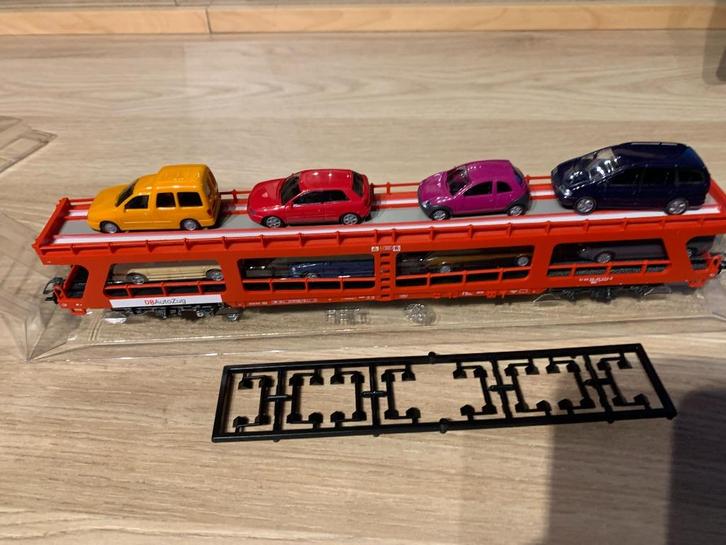 Märklin 42341 H0 Autotransporter met voertuigen van de DB, Hobby en Vrije tijd, Modeltreinen | H0, Nieuw, Wagon, Wisselstroom