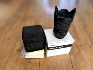 Sigma art 35mm lens f1.4 nikon beschikbaar voor biedingen