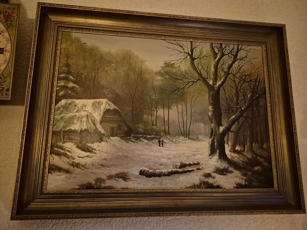 Antiek schilderij, Antiek en Kunst, Kunst | Schilderijen | Klassiek, Ophalen of Verzenden