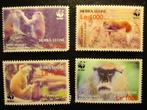 Sierra Leone, WWF serie Huzaaraap, Verzenden, Postfris, Dier of Natuur