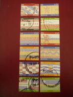 2002 Alle 12 Provincievlaggen en volksliederen gestempeld, Postzegels en Munten, Postzegels | Nederland, Ophalen of Verzenden