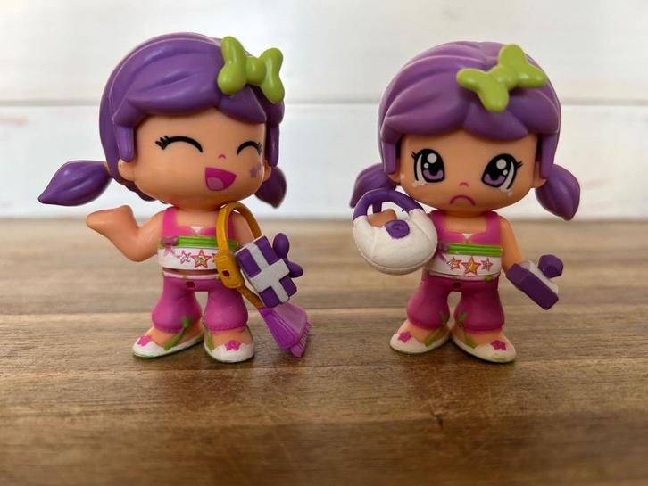 Pinypon tweeling paars, Verzamelen, Poppetjes en Figuurtjes, Gebruikt, Ophalen of Verzenden