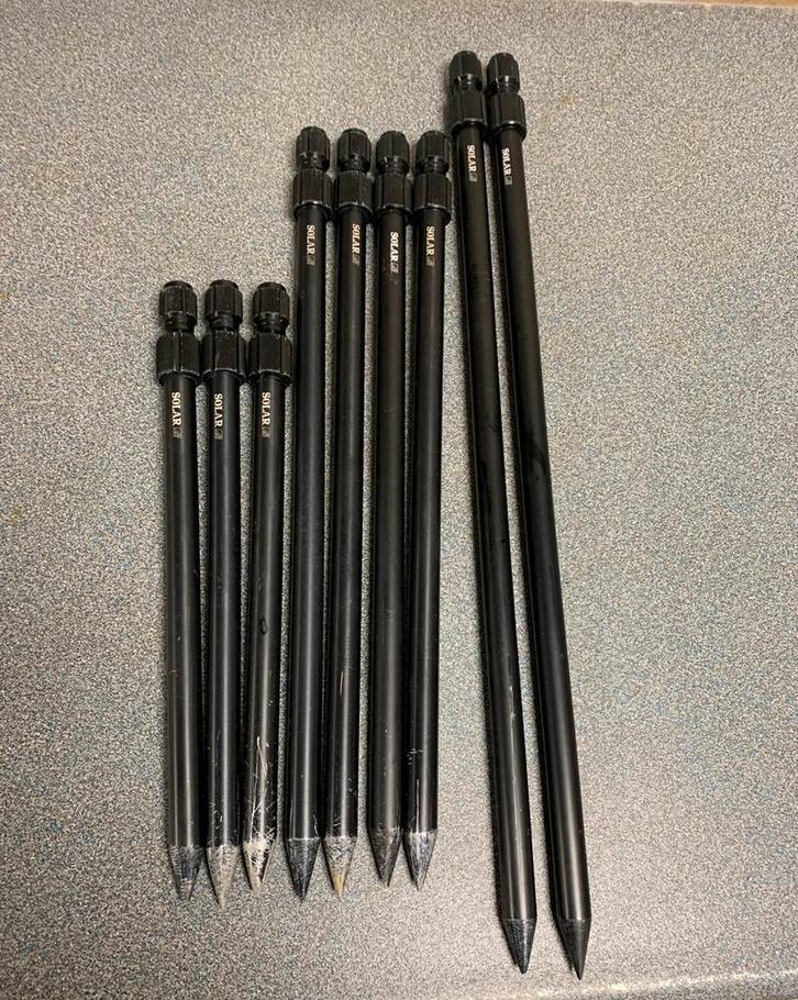 Solar A1 bankstick set karper vissen, Watersport en Boten, Hengelsport | Karpervissen, Zo goed als nieuw, Overige typen, Ophalen of Verzenden