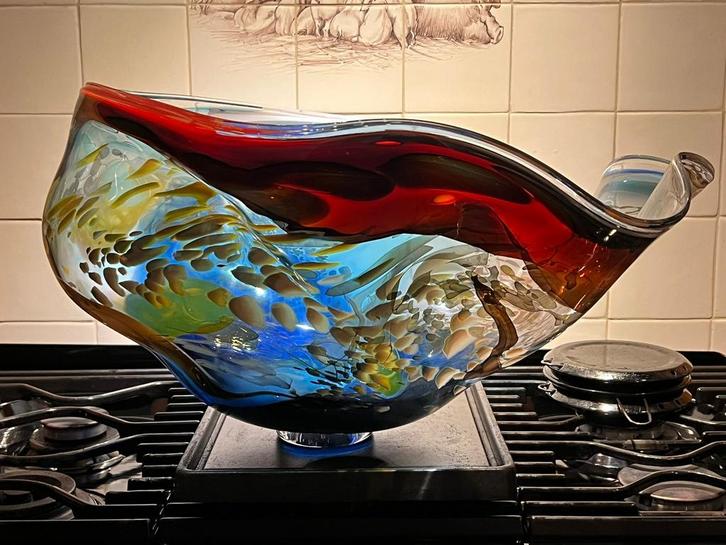 Uniek exemplaar — Kunstschaal van Johan de Vries, Antiek en Kunst, Antiek | Schalen, Ophalen