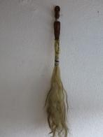 uit hout gesneden beeldje met echt haar totaal 60 cm, Ophalen of Verzenden